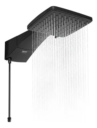 Chuveiro Zagonel Eletronico Quadratta 220v 7700w Preto 7.7 Kw