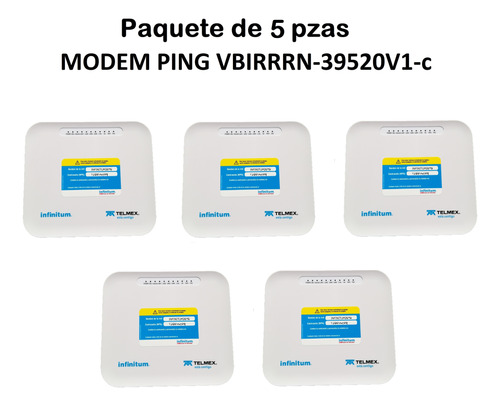 Módem Router Doble Banda Ping Vbirrrn-39520v1-c (5 Pzas)