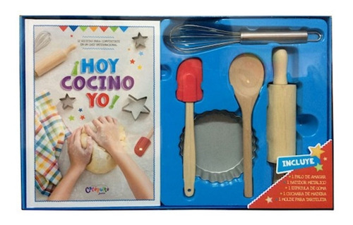 ** Hoy Cocino Yo ** Caja Con Libro + Elementos De Cocina