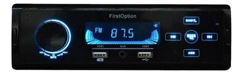 Som automotivo First Option MP3-5560 com USB e bluetooth