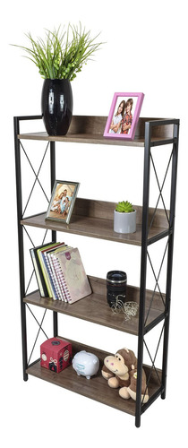 Librero Vertical Rack Decorativo Estante Minimalista Moderno
