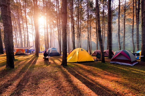 Barraca De Camping 2 Pessoas Iglu Tenda Impermeável C/ Bolsa