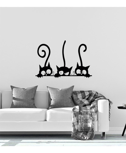 Adesivo De Parede Decorativo Gatinhos