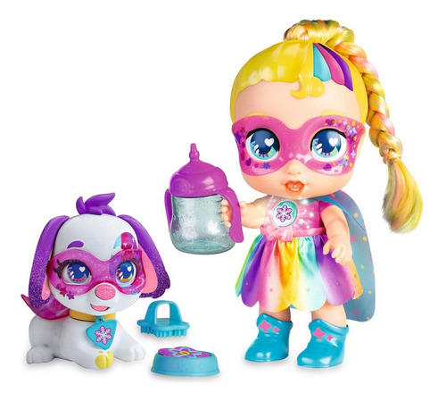 Muñeca Super Cute Little Babies Regi Rainbow Party