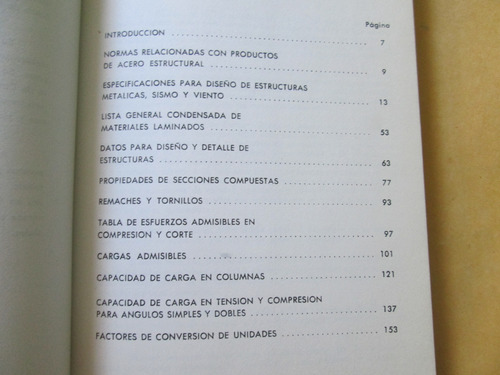 Propiedades, Elementos Resistencia De Perfiles Estructurales (Usado)