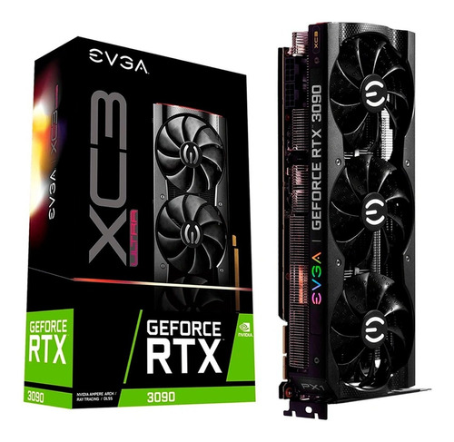 Placa De Video Nvidia Evga Rtx 3090 24gb Xc3 Ultra Gaming Pc