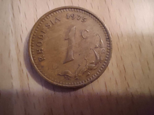 Moneda De Rhodesia República Año 1975 1 Centavo #km 10