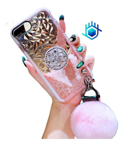 Imagen 8 de 9 de Funda Todos Equipos+ Sujetador+pompon+correa Diamantes Mujer