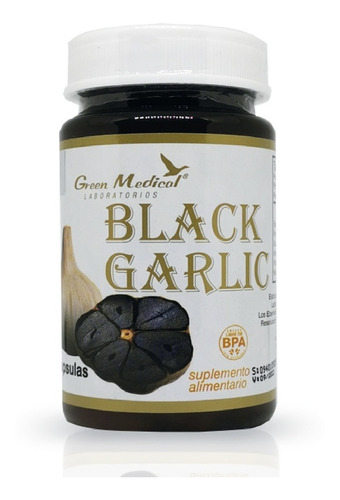 Imagen 1 de 3 de Black Garlic Ajo Negro 60 Cápsulas 