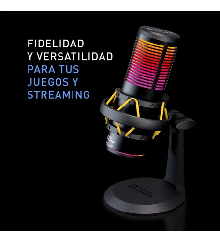 Micrófono Condensador Gamer Y Streaming Plug And Play Negro Thonet And Vander VX320