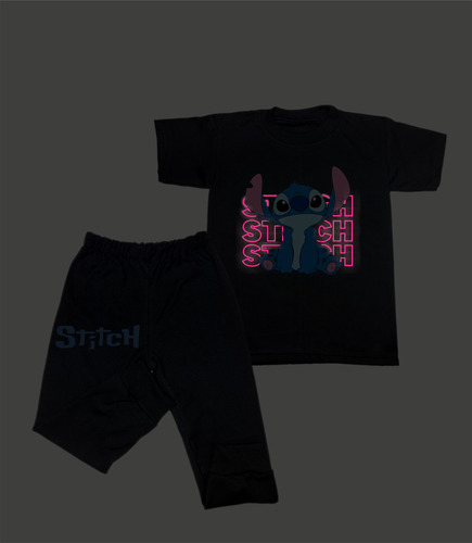 Pijama Fantastica Brilla En La Ocuridad Stich Brilla
