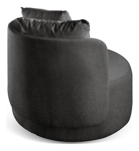 Poltrona Redonda Orgânica Moon Preto Dgwt