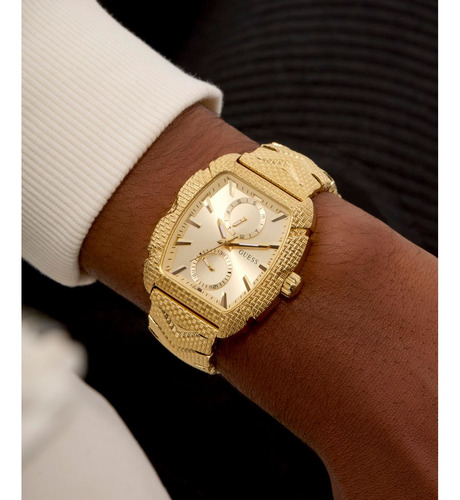 Reloj Guess Nile acero inoxidable dorado hombre