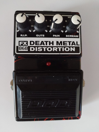 Pedal Efecto Distorsión Dod Death Metal Fx86b (1990)