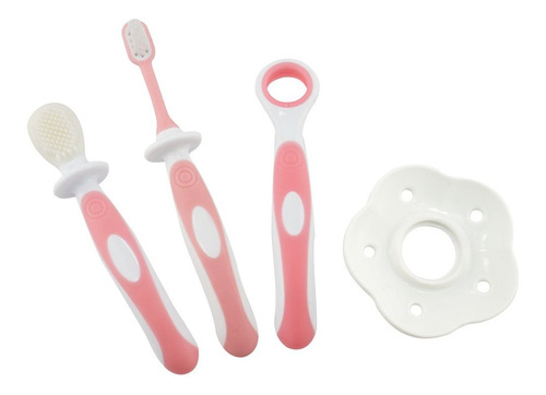 Escova De Dente Bebê Conjunto Higiene Oral Comtac Kids 4376