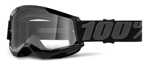 Oculos 100% Anti Preto Cinza Embaçane Motocross Trilha Endur