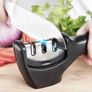 Afilador Para Cuchillos Tijeras Machete Con Mango Ergonómico