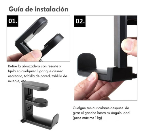 Soporte Audífonos,soporte Giratorio Ajustable Audifono Gamer