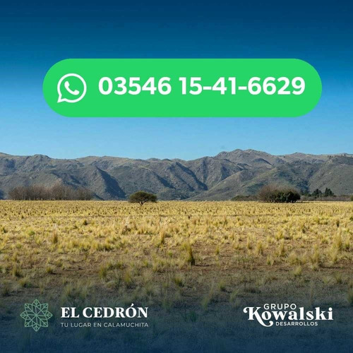 Lote Calamuchita Vista A Las Sierras Chicas Y Grandes