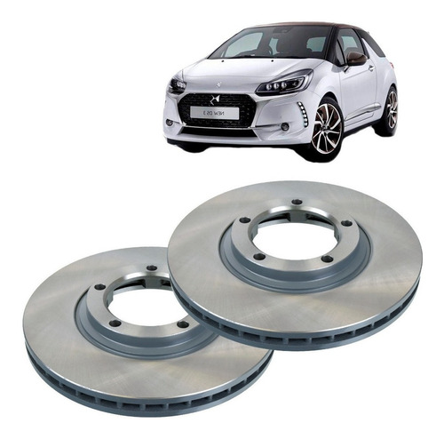 2 Discos Freno Delanteros Para Citroen Ds3 2011 2016