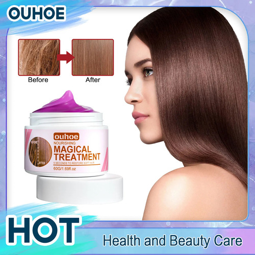 Mascarilla Brillante Reparadora De Cabello Dañado, Encrespad