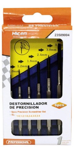 Destornillador De Precision 6pcs Hicen H Y T