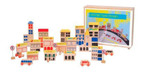 Imagem 1 de 1 de Brinquedos Educativos Blocos Construindo Cidades 85 Peças