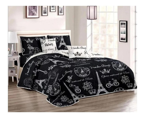 Cobertor De Verano Quilt Cubrecama Reversible Dos Plazas