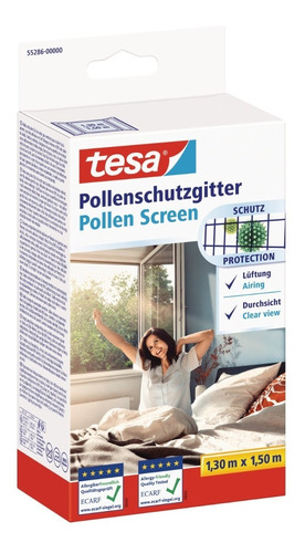 Malla Mosquitera Anti Pollen 1,3mt X 1,5mt Tesa
