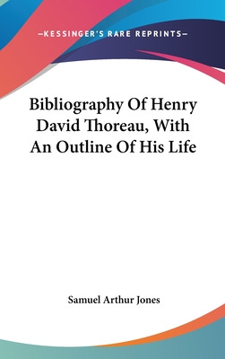 Libro Bibliography Of Henry David Thoreau, With An Outlin...
