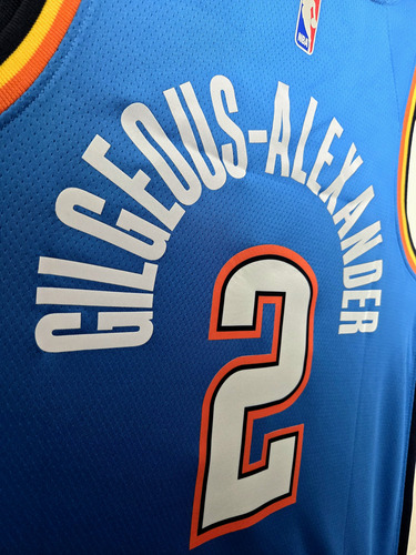 Jersey Nba Okc Thunder Icon Shai Gilgeous Alexander Azul