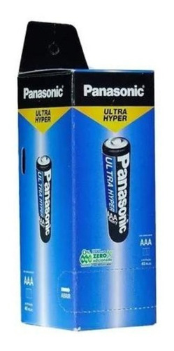 Panasonic  Aaa Ultra Hyper Manganeso Caja De 40 Unidades