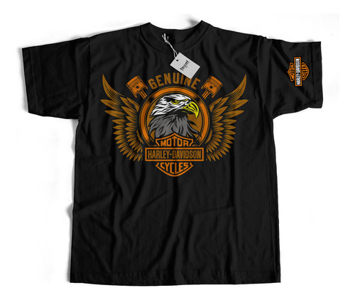 Playera Harley Genuine Cuello Redondo
