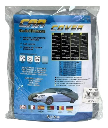 Cobertor De Vehículo Gris 480cm Resistente Impermeable
