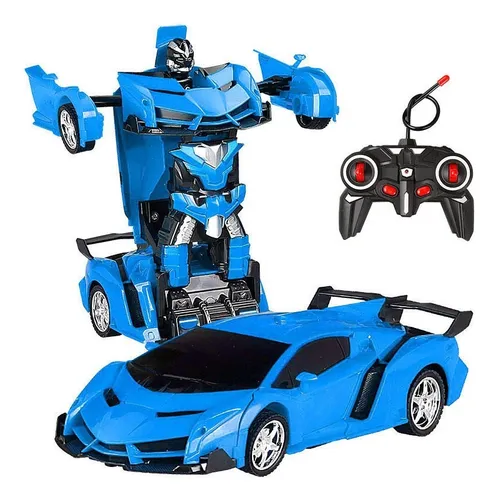 . Rc Coche De Un Botón Se Transforma En Robot For Niños