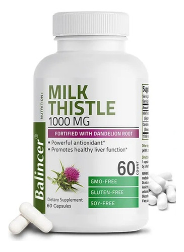 Ormux Milk Thistle 1.000 Mg 60 Cápsulas