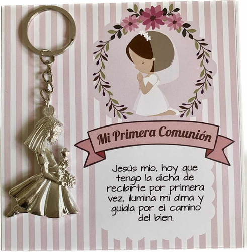 35 Recuerdos Llavero De Primera Comunion, Angel, Virgen.