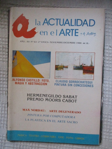 La Actualidad En El Arte Nº 63 (1988) - Max Nordau