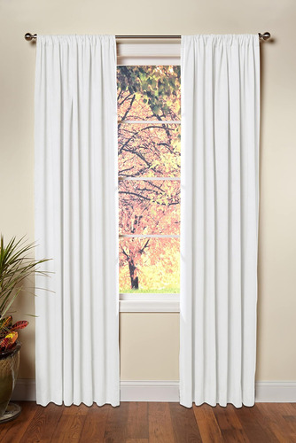 Cotton Craft Cortinas Blancas Para Paneles De Ventana - Jueg