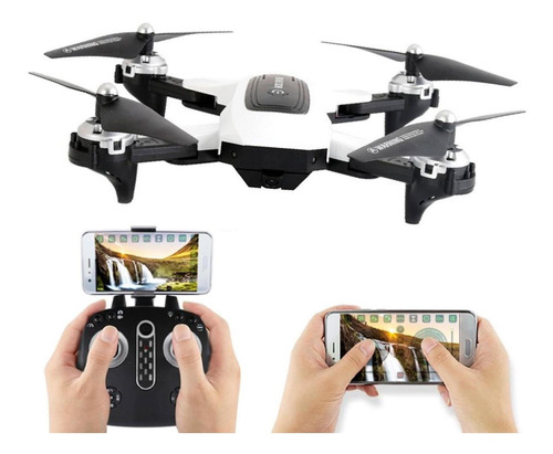 Imagen 1 de 6 de Drone Vak 1811 Camara 4k Wifi Control App 4 Ejes Alcance 100