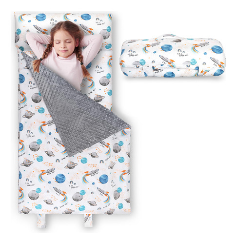 Tapete Para Siesta Para Ninos Pequenos Con Almohada Y Manta 