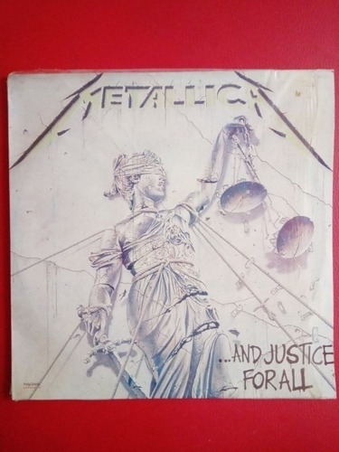Vinilo Lp Usado Metallica ..and Justice For All Leer D Tz012