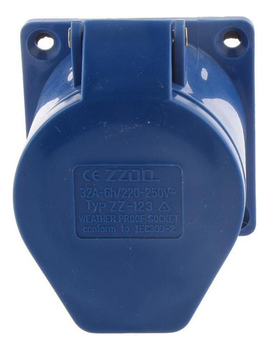 2 Unidades Conector De 3 Clavijas + Industrial Toma De