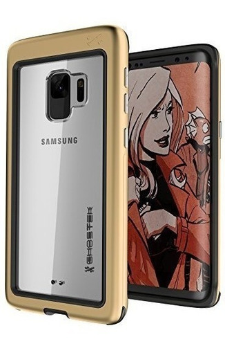 Funda Samsung Galaxy S9 Uso Rudo Proteccion Caidas Dorado   