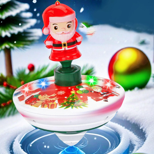 Peonza Giratoria Con Luz Led, Regalo De Navidad Para Niños,