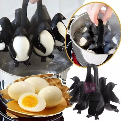 Porta Huevos Pingüinos Con Hervidor Múltiple Huevera Para Cocinar Y Servir Huevos Ideal Para Hervir Y Organizar Huevos En La Cocina Diseño Divertido Y Funcional