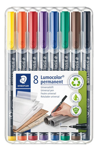 Bolígrafo Universal Staedtler Lumocolor, Fino, Punta De Fiel