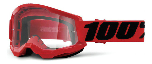 Strata 2 Goggle Red - Clear Lens Color De La Lente Claro Color Del Armazón Rojo Talla Unitalla