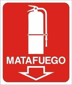 Cartel Matafuego Señalización 40x45. Extincenter