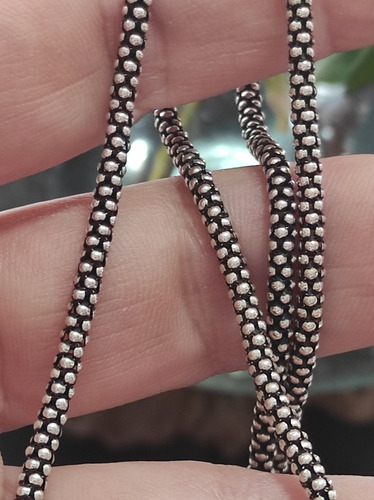 Imagen 2 de 3 de Cadena Snake Plata 925 De 50cm